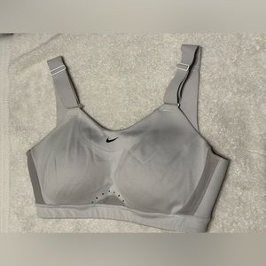 White Nike High Support Bra